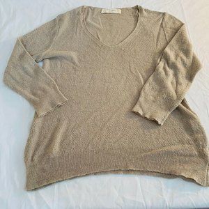 Zara Knit Lightweight Sweater Blend Including Wool and Alpaca Size S